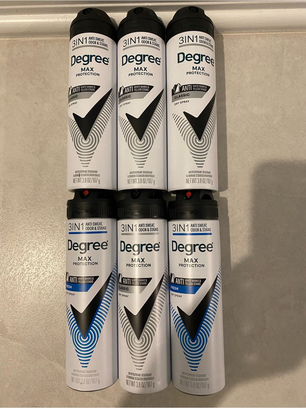 6 brand new degree antiperspirant deodorant bundle set